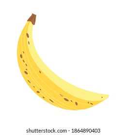 Banana - fruit element. Vector illustration design.