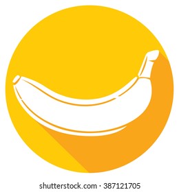 banana fruit  flat icon