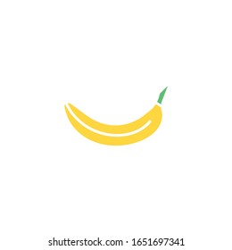 Banana fruit flat icon vector