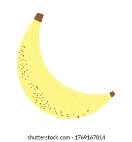 banana fruit fresh nutrition food isolated icon design white background vector illustration