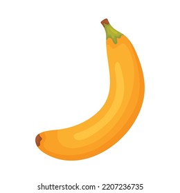 banana fruit icon on white background