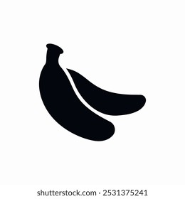 Vector de signo de icono de fruta de plátano