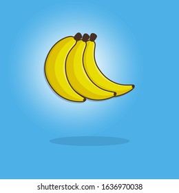 Banana Fruit Icon Vector Design