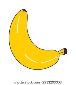 Banana Fruit Icon Vector Illustration