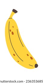 Banana Fruit Icon Vector Illustration