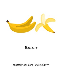 Banana fruit icon vector image.