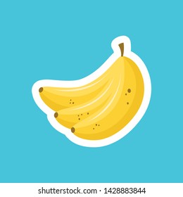 banana fruit icon, vector outline