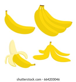 Banana Fruit Illustration Vector Design Stock Image