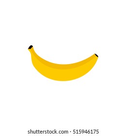 banana fruit isolated on a white background. banana icon