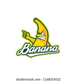 Banana Fruit Logo