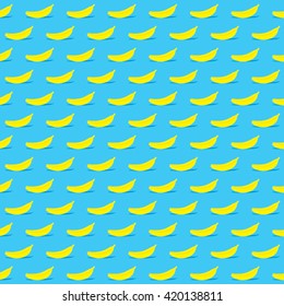 banana fruit pattern background design vector