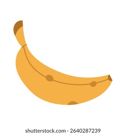 Banana. Fruit. Proper nutrition. The flat color illustration is suitable for applications, posters about health, fitness, exercise, disease prevention and cardiac activity