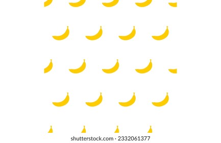 banana fruit seamless pattern background in square shape