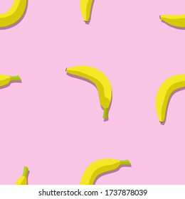 Banana Fruit - nahtlose Mustervektor-Darstellung