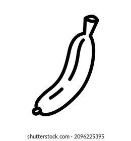 banana fruit, simple icon design, best used for banner, flayer, or web application. Editable stroke with EPS 10 file format