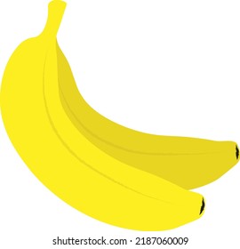 banana fruit summer sticker character icon vector illustration design