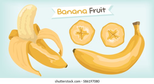 banana fruit vector