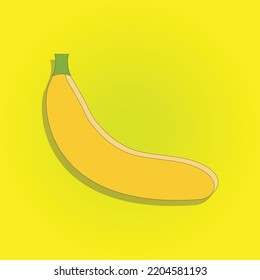 DISEÑO DE VECTOR DE FRUTA DE BANANA QUE SE PUEDE UTILIZAR PARA SUS ORNAMENTOS DE DISEÑO