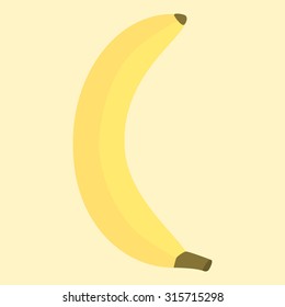 Banana. Fruit vector file. Fruit icon