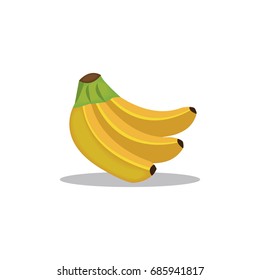 Banana fruit vector icon