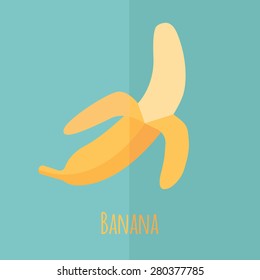 Banana fruit vector illustration