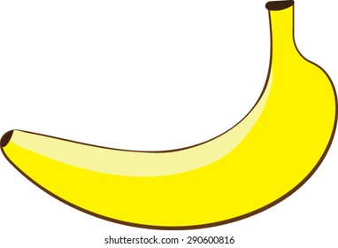 Banana Fruit - Vector Illustration