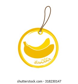 Banana, fruit vector illustration