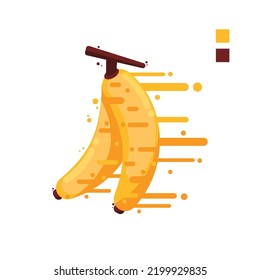 banana fruit vector illustration food nature icon isolated