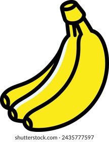 Banana Fruit Vector Illustration Graphics Design 