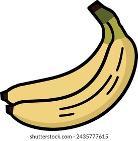 Diseño gráfico de ilustración vectorial de fruta de plátano 