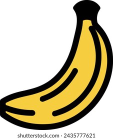 Banana Fruit Vector Illustration Graphics Design 