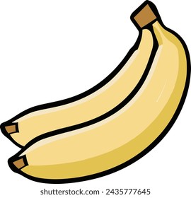 Diseño gráfico de ilustración vectorial de fruta de plátano 