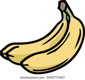 Banana Fruit Vektor Illustration Grafik Design 