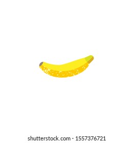 Banana, fruit vector illustration icon textured on white