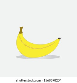 Banana, fruit vector illustration isolated on white background