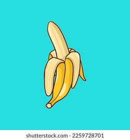 banana fruit vector illustration used for stickers and other designs
