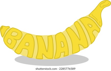 Banana fruit Vector image illustrations