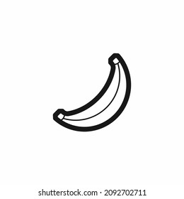 Banana. Fruit. Veganism, vegetarianism, raw food diet, proper nutrition. Vector isolated objects.