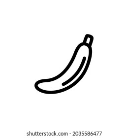 Banana Fruit Vegetable Food Monoline Symbol Icon Logo For Graphic Design UI UX And Website