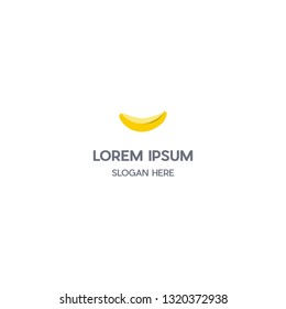 Banana Fruits Meal Vector Logo