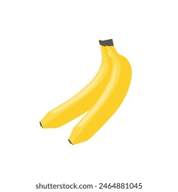 Banana fruits vector. Banana Vector illustration in flat style. Healthy diet menu nutrition.