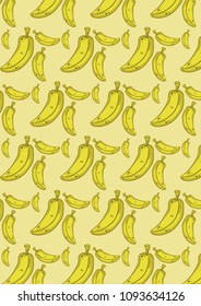 banana funk2 pattern background a4