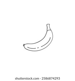 Banana hand drawn outline vector illustration