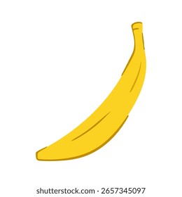 Plátano en estilo dibujado a mano. Ilustración vectorial aislada sobre fondo blanco
