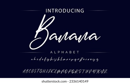 'Banana' hand lettering (vector) .