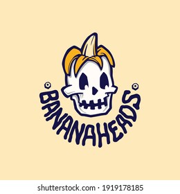 Banana Heads Logo illustrations for your work Logo, mascot merchandise t-shirt, stickers and Label designs, poster, greeting cards advertising business company or brands.
