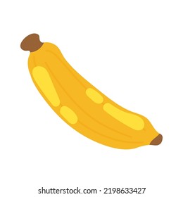 banana healthy food icon isolated