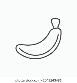 Banana icon in black outlined and solid.