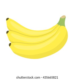 Banana icon cartoon. Singe fruit icon from the food collection.