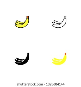 Banana icon collection - all style icon